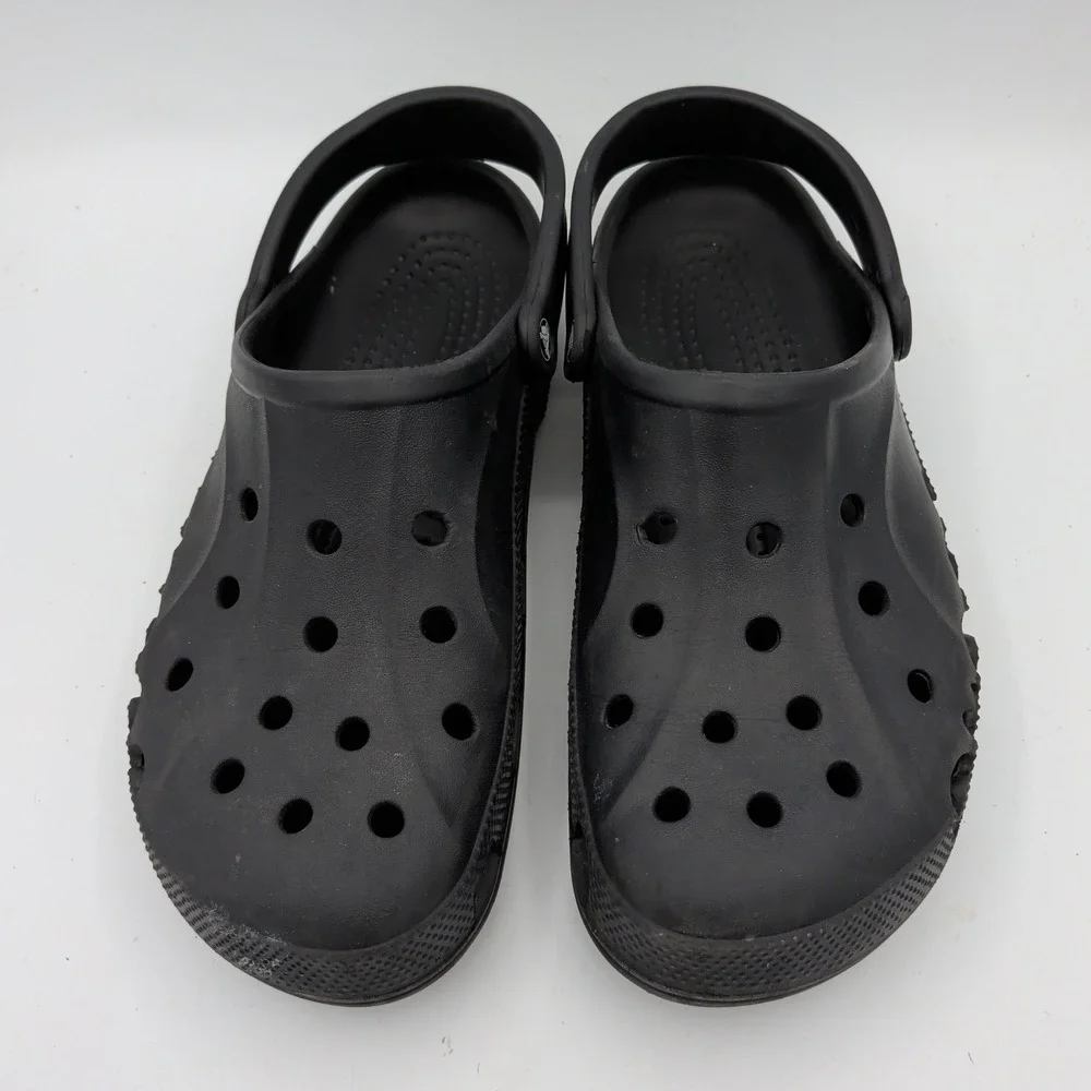 Crocs Baya Clog Mens 11 Black Slip On Comfort Water Shoes Sandals 10126